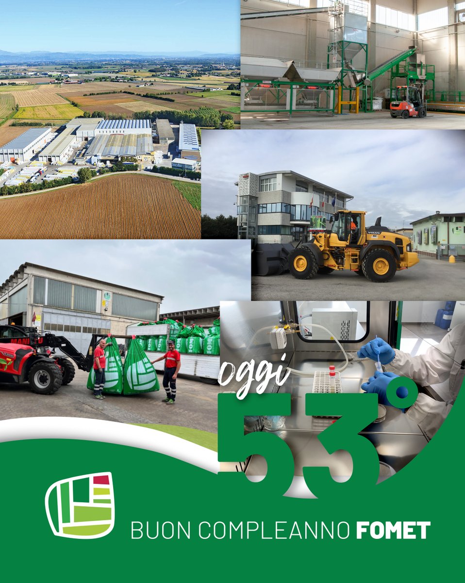 fometfert's tweet photo. 🥳 FOMET compie 53 anni 🎂
53 anni di FOMET sono una storia di persone, dedizione e visione condivisa.
Grazie a tutti 💚

****

🥳 FOMET turns 53 🎂
53 years of FOMET are a story of people, dedication and a shared vision.
Thank you all 💚

#fomet #fertilizzanti #fertilizers https://t.co/MlWifk7OpO