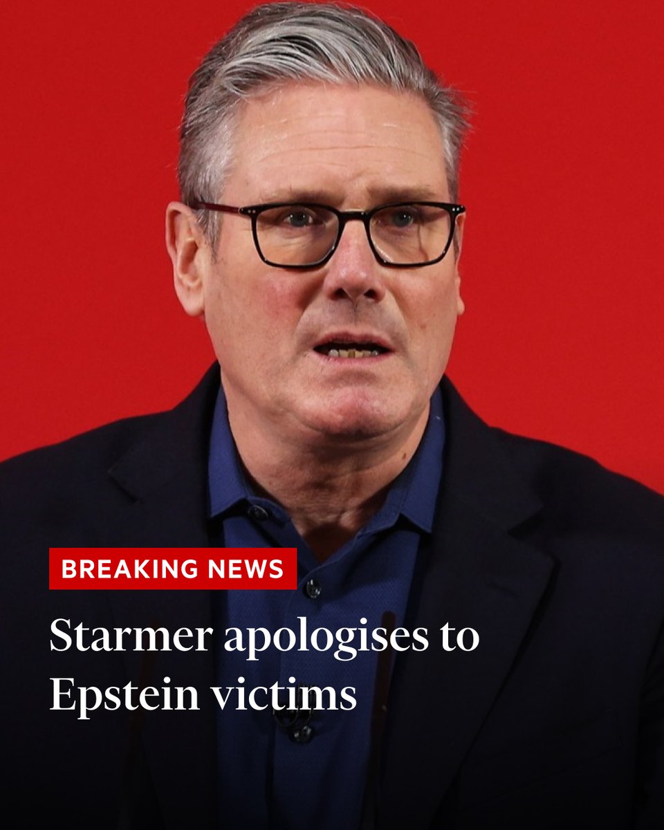 Breaking news: UK prime minister Keir Starmer has apologised to the victims of Jeffrey Epstein for appointing Peter Mandelson as Britain’s ambassador to the US, saying: 'None of us knew the depth and darkness of that relationship'

Follow for live updates ft.trib.al/cLmusR0