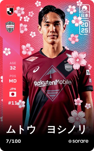 🇯🇵To celebrate the start of the J League szn on #sorare im giving away Yoshinori Muto Rare🔥

To enter just:

- RT this tweet ♻️
- Like 👍

If have any questions for the upcoming season jst let me know! The Discord has a great community happy to help:

discord.gg/PF3hemu4gY