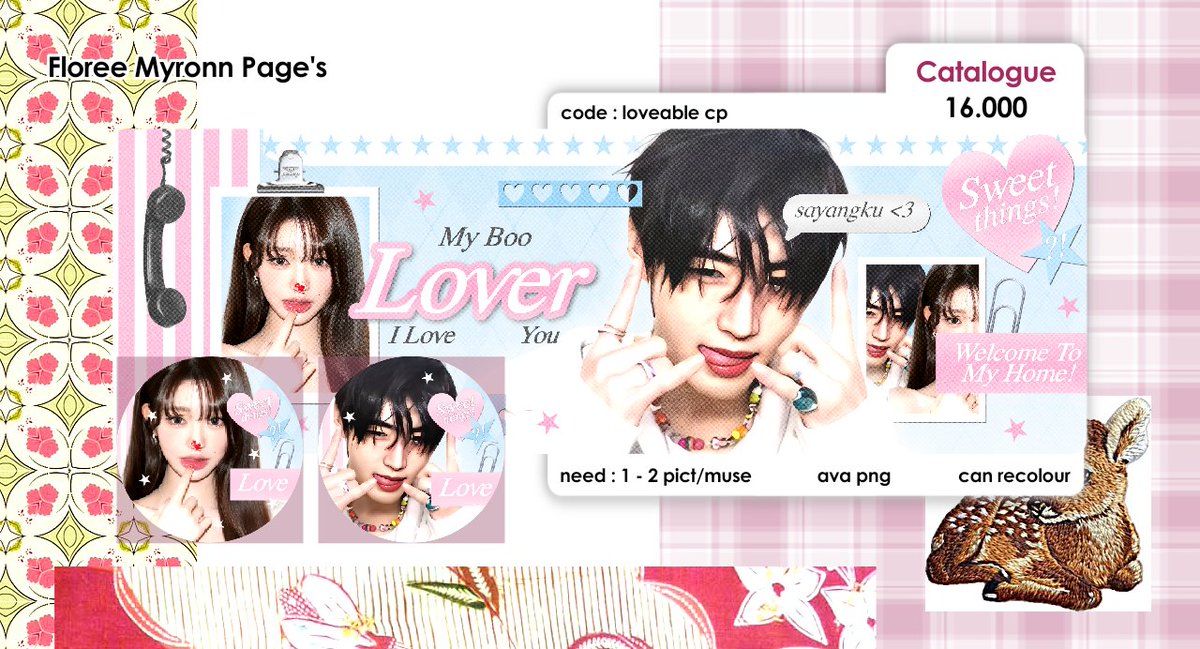 help rt/repost thanks! ♡ #zonauang 

, - . . . haloo semuaa 👧🏻🩷 floree kali ini open order request untuk 12 layout couple ini （｡>‿‿<｡ ） cocok untuk kamu yang mau bucin sama pacar atau bestie 🍧🍥

apalagi mau valentine, yuk jajan!
CEK KATALOG : t.me/florepage ★