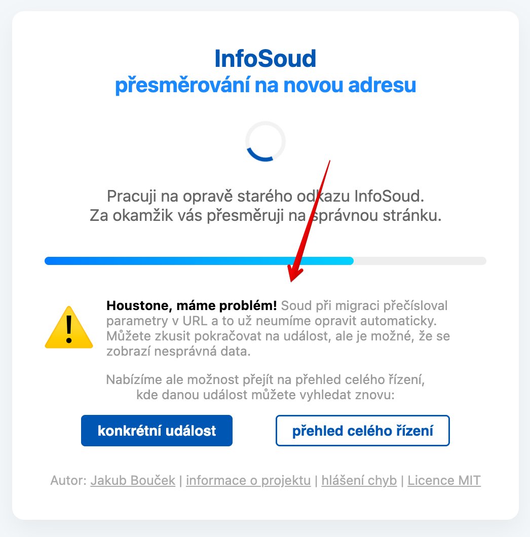 Ach jo, ani přečíslovali v InfoSoudu parametry v URL a NEJDE TO PŘEVÉST!!! 🤬🤬🤬

Tohle náhradní řešení je debilní, ale na lepší jsem nepřišel.

Najde to využití třeba pro <a href="/SemSuchar/">Petr Němec</a> <a href="/JulieMontek/">Lucie Hrdá</a> @petrabezparagrafu <a href="/MikeJePan/">MikeJePan</a> ?