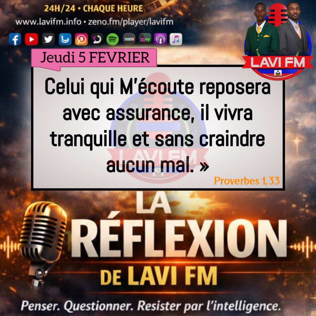 LA RÉFLEXION DE LAVI FM