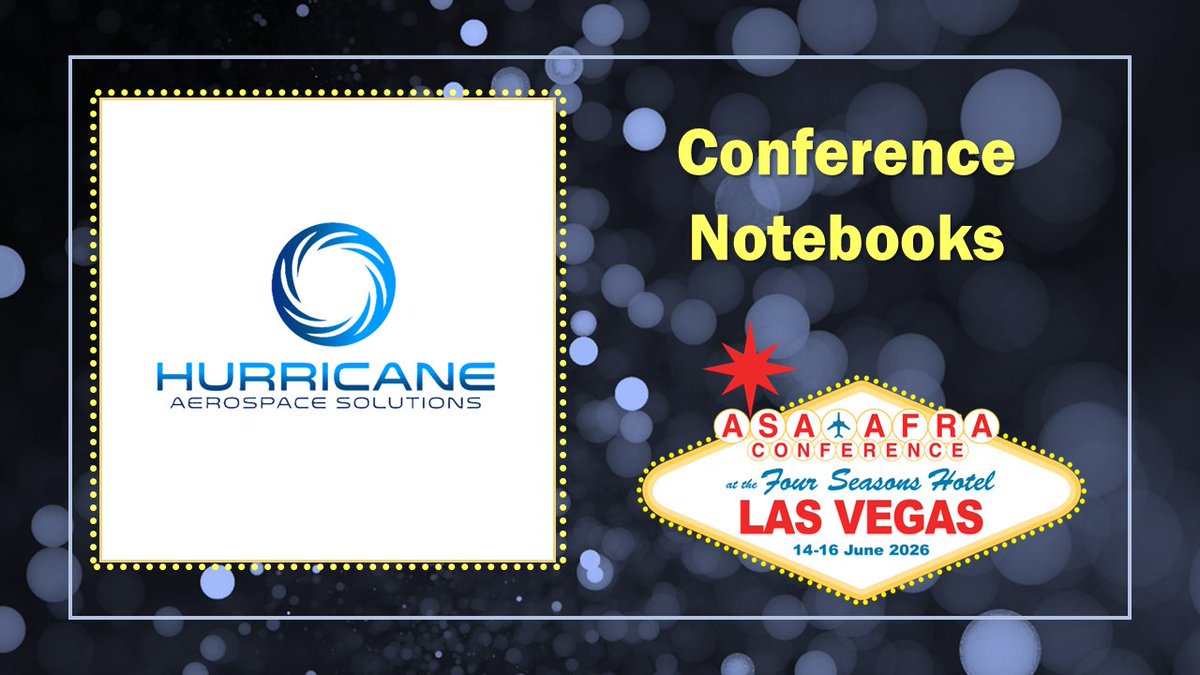 aviationsupp's tweet image. Thanks to #HurricaneAerospaceSolutions for supporting #ASAAFRA2026 and providing our conference notebooks! We appreciate your partnership. ✈️📘#ASAMember #Aviation #Aerospace #Defense #Sourcing #Manufacturing