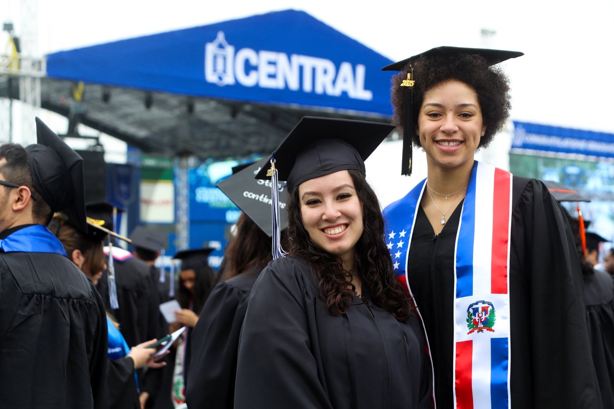 CCSU's tweet image. The countdown is officially on! 💙🔱 100 days until Spring Commencement 2026🎓

#WeAreCentral #commencement2026  #100days