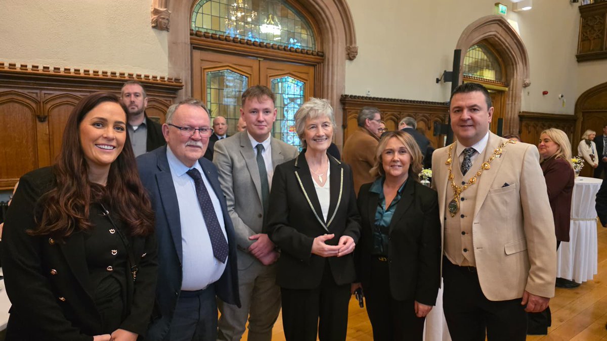 Proud to have welcomed Uachtarán na hÉireann Catherine Connolly to Derry today.

It is fantastic to see Catherine fulfil her commitment to represent all the citizens of Ireland, and to use her platform to promote fairness and equality for workers, families and communities.