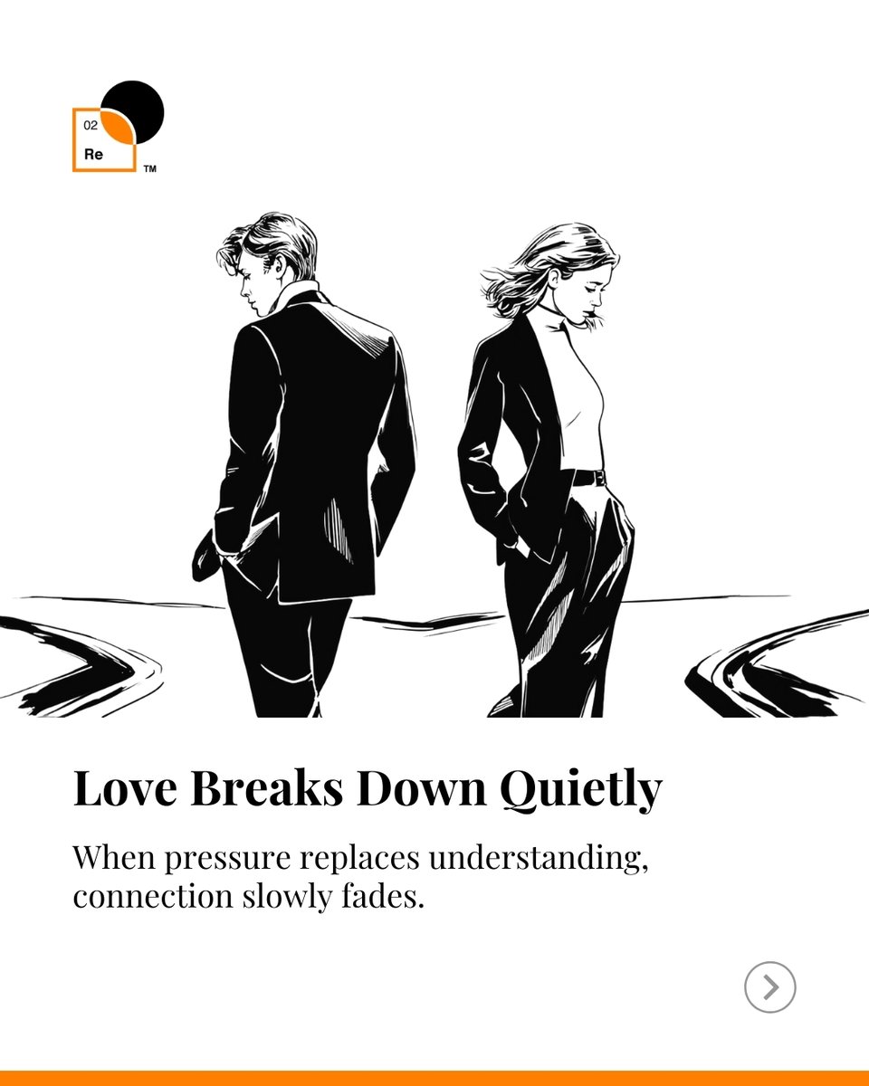 ReScienceLabs's tweet photo. Modern relationships often struggle under the weight of unspoken expectations and constant pressure.

Sustainable connection is built through open communication, shared responsibility, and realistic understanding — not perfection.

#LMSL #LifeManagementScienceLabs #Relationship https://t.co/qXU0tCNfpu