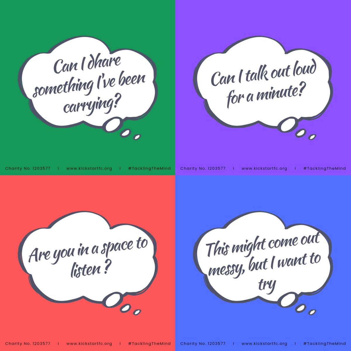 Kick_Start_FC's tweet photo. Giving yourself permission to talk about your mental health doesn’t mean having the right words. 🧠

Talking about your mental health isn’t weakness — it’s honesty. 💚

And you deserve that permission. 🗣️

#TimeToTalkDay https://t.co/JAUiX99Tpt