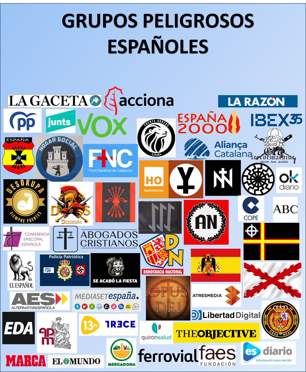antolinpulido1's tweet photo. grupos peligrosos españoles
seguimos https://t.co/9kSgvhpIuN
