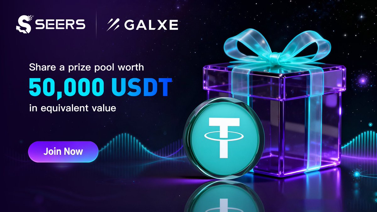 seersofficial's tweet image. Seers Officially Launches Global Public Beta!

Join Now and Claim Your Share of a 50,000 USDT Total Trial Reward Pool!

To mark this key milestone, Seers has officially launched the
🎯 “Founding Seer” early user testing campaign on @Galxe
👉 Join the quest now:…