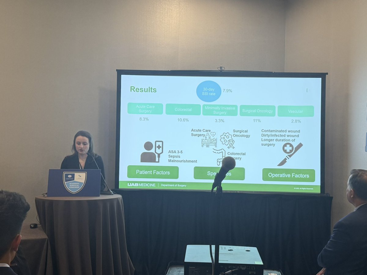 ghm6996's tweet photo. Congratulations to Zoe and @cannesi_MD on excellent presentations yesterday! 👏
Loved sharing our oral presentation on improving access to care in GI cancer surgery 📊🩺. Thank you @DChu80 .
@UABSurgery #ASC2026 https://t.co/cGVzpGlgG2