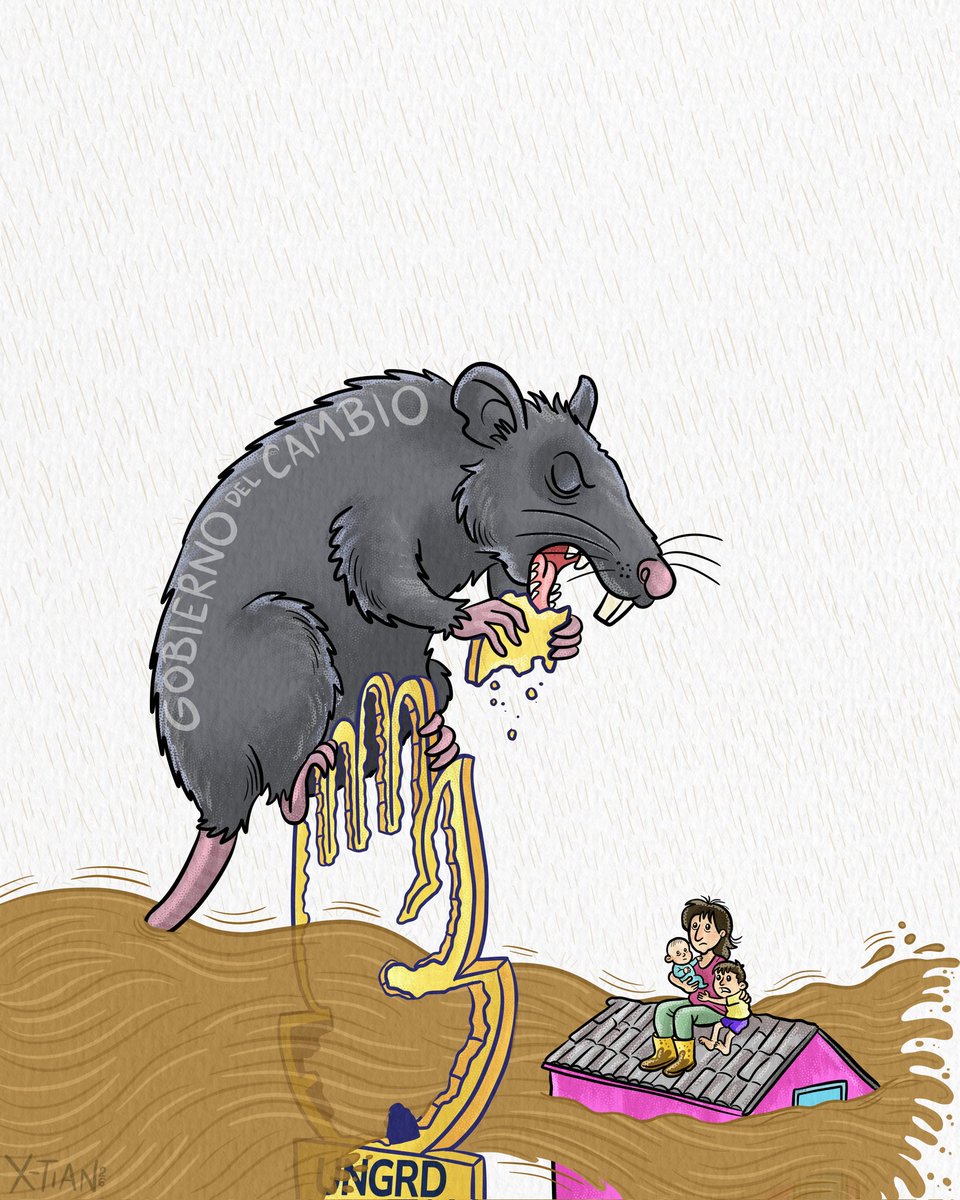 Invierno, riesgos y desastres ⛈️.
Mi caricatura hoy en <a href="/PublimetroCol/">Publimetro Colombia</a>