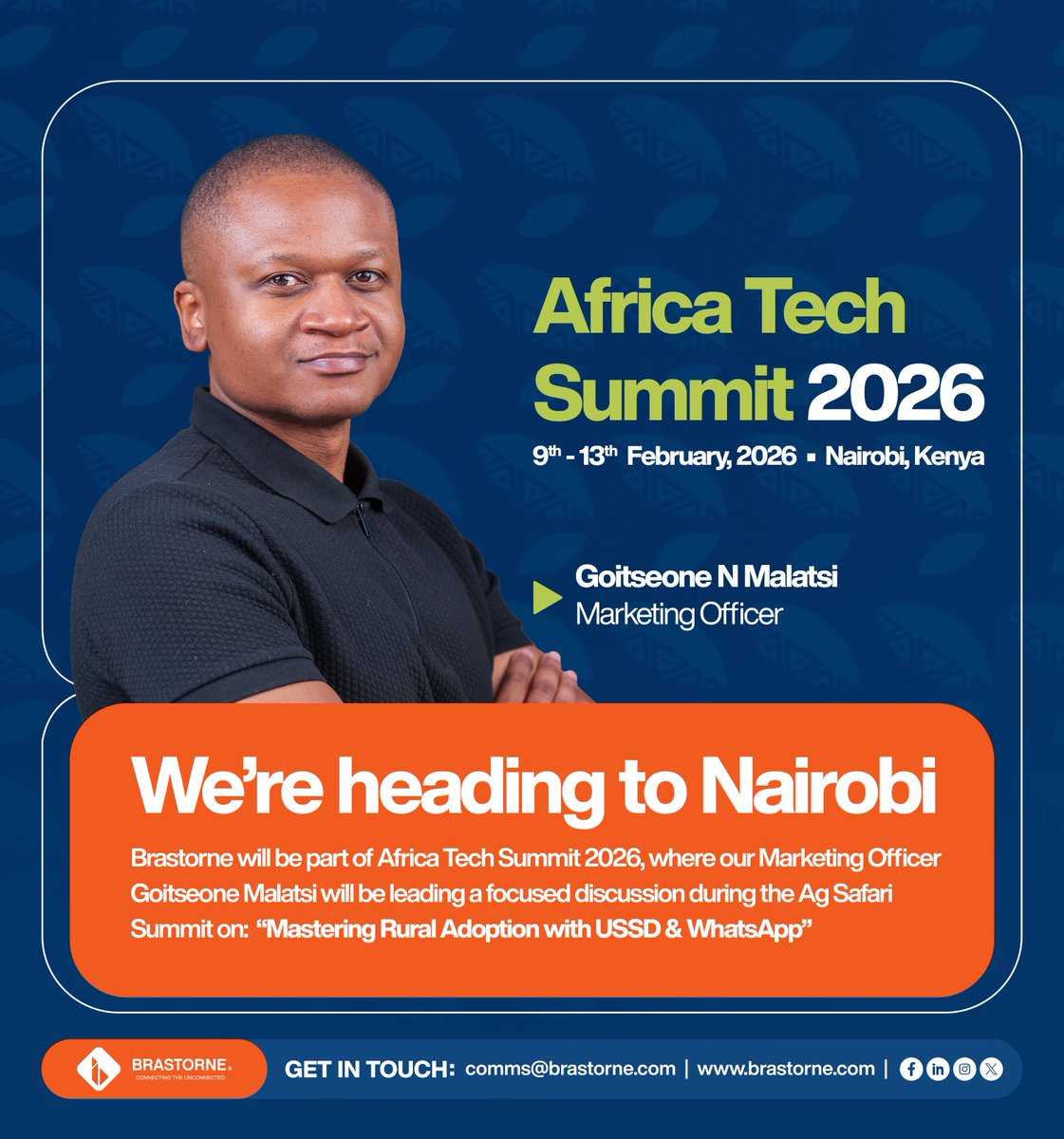 The AgSafari Summit, hosted within Africa Tech Summit, brings together a highly curated group of AgriTech founders, investors, development partners, and ecosystem builders for deep, breakout-style conversations that move beyond theory into practice.

#Brastorne