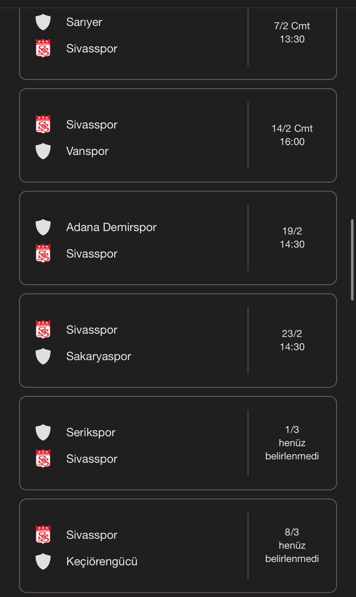 umitfidann's tweet photo. @Sivasspor Transferlerin uyum sağlaması için mükemmel bir fikstür var. 7de 7 yapamazsanız, yaptığınız transferlerinde hiç bir anlamı kalmaz.  Artık rüzgarı arkamıza alma zamanı. https://t.co/ZJDYb1JmW4