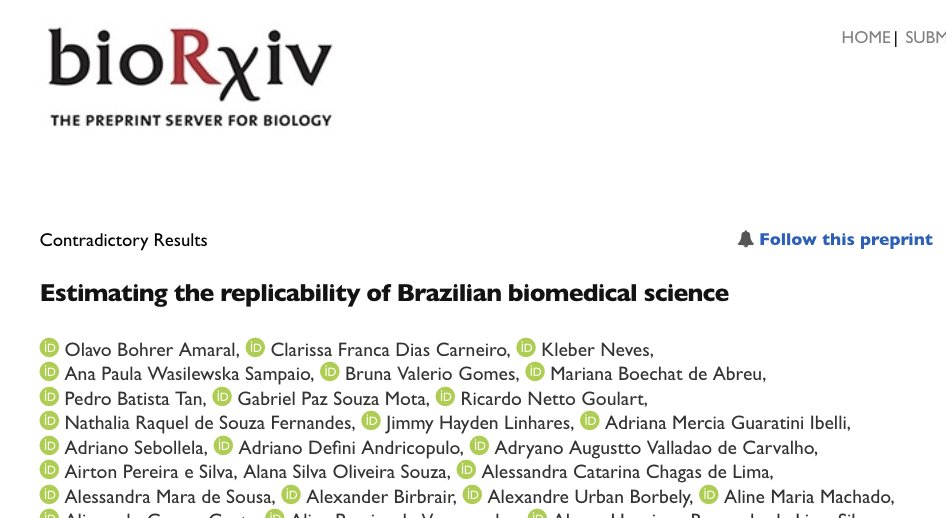 Brazilian Reproducibility Network tweet media