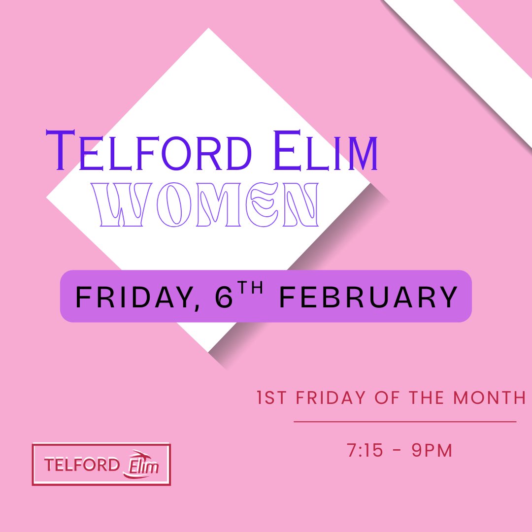 Telford Elim Women are meeting tonight and starting a new program called 'Equipping the Saints'
There will be praise and worship, study, food and a birthday celebration...
Come along and join in, you will be very welcome
#womensministry
