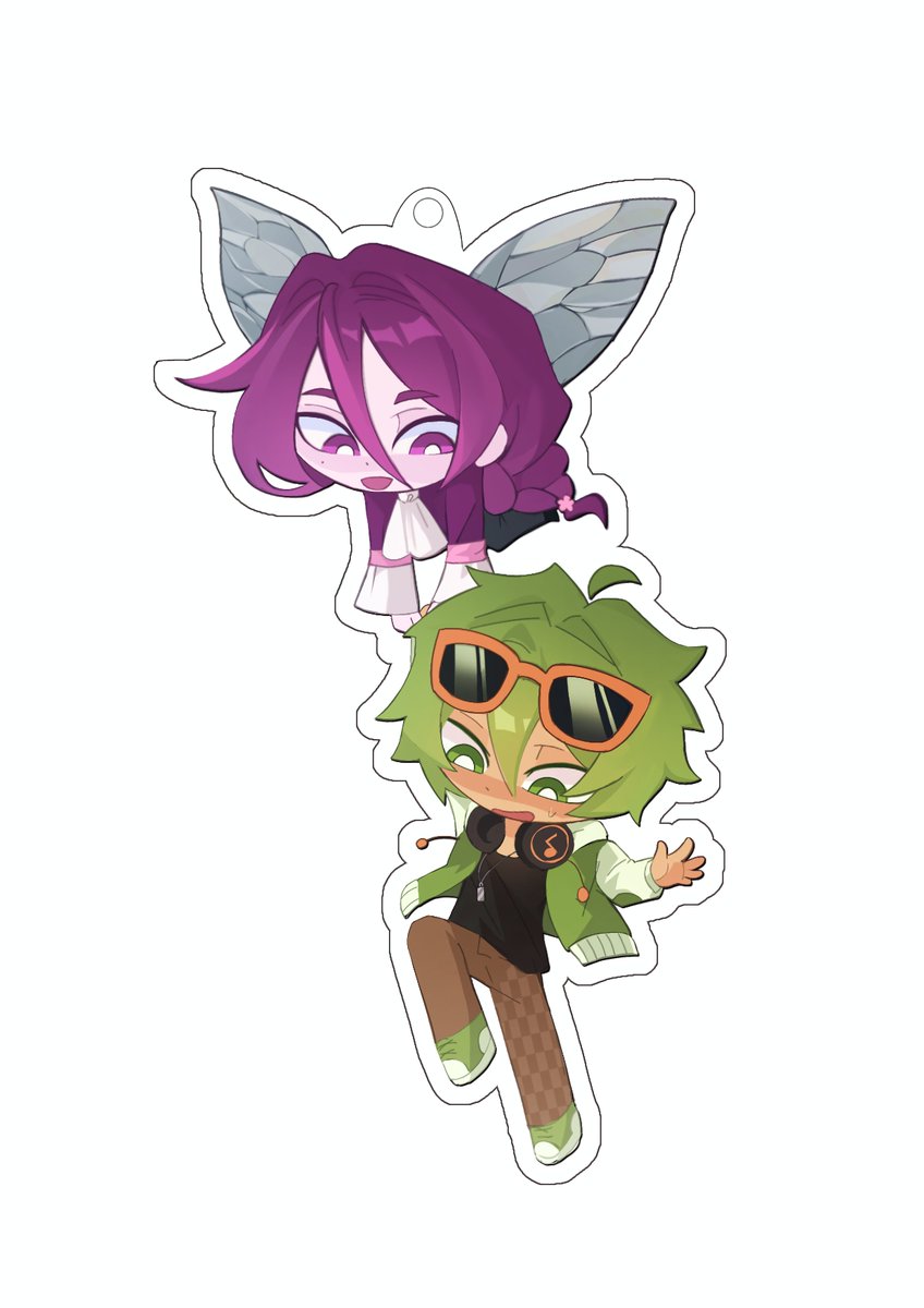 SemkinaKatya's tweet image. I ordered a keychain with my own design grape duo, I'm so happy!!!🥺❤️ #grapeduo #alan