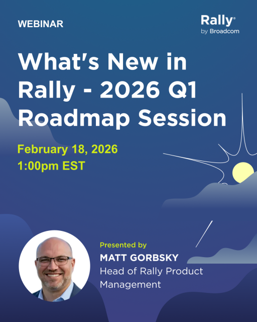 What’s next for Rally? Join us Feb 18 at 1pm EST for a preview of new features and usability improvements. Ask questions and see what’s coming: dy.si/5hJk3