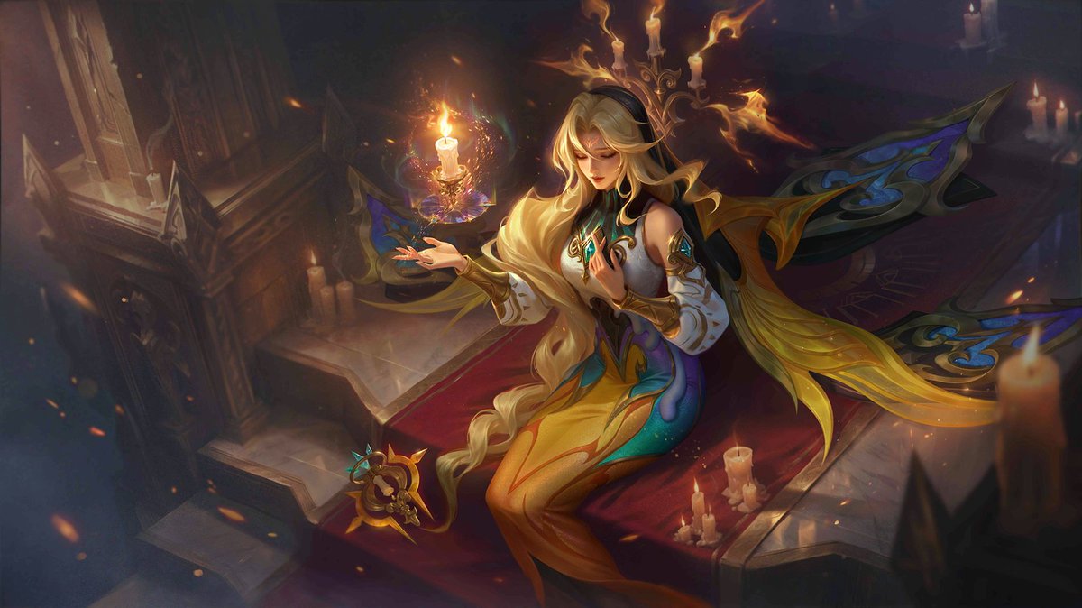 abyssal_mlbb's tweet image. Aurora's New Skin Splash Art