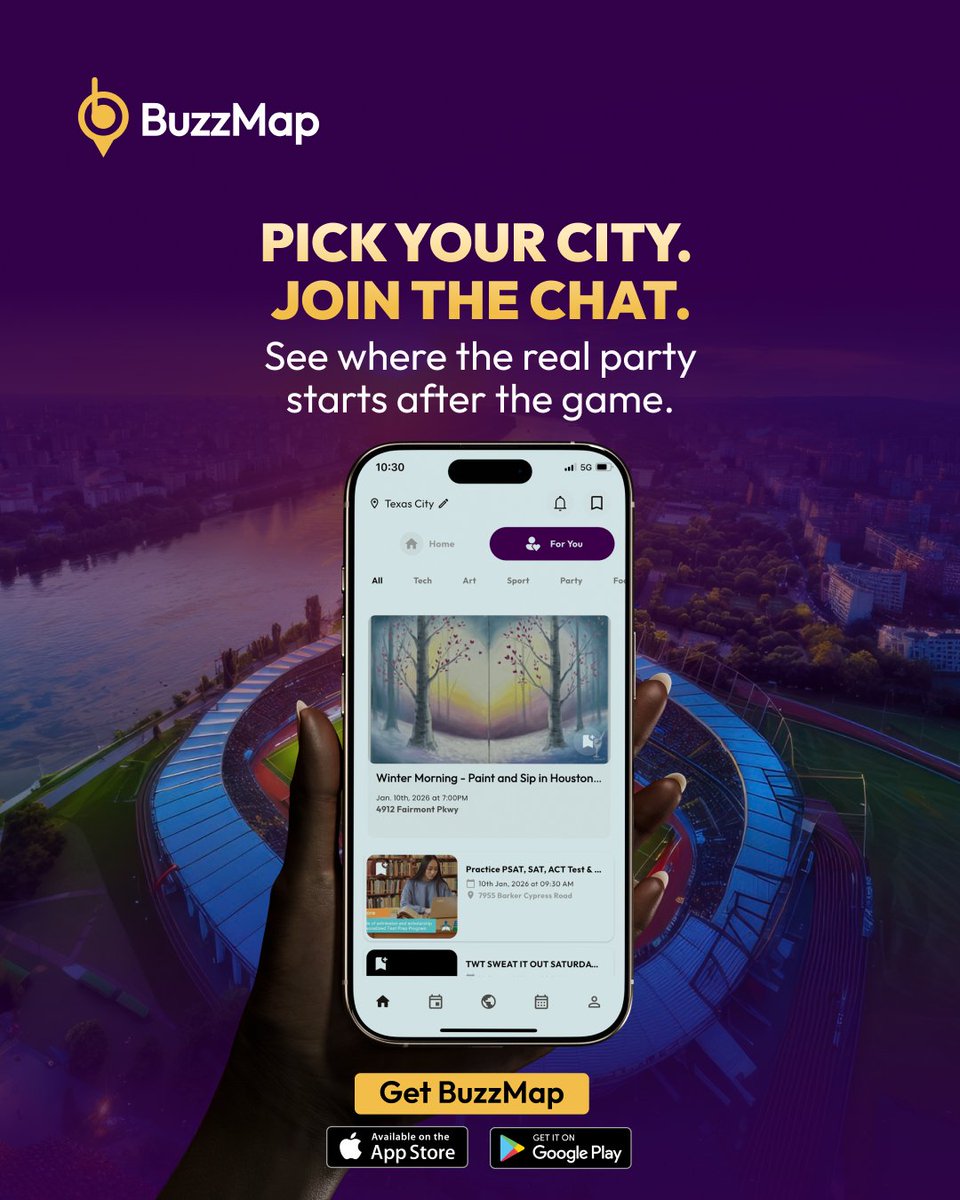 mybuzzmap's tweet image. Don’t get left behind after the World Cup. Use the BuzzMap Host City Night Guide to find the best concerts, parties, and chats in real-time. ⚽️🕺
​📍 NYC | Dallas | Toronto | CDMX

​Get the map. Join the chat. Own the night. 👇
[Link in bio]
​
#BuzzMap #WorldCup #HostCity
