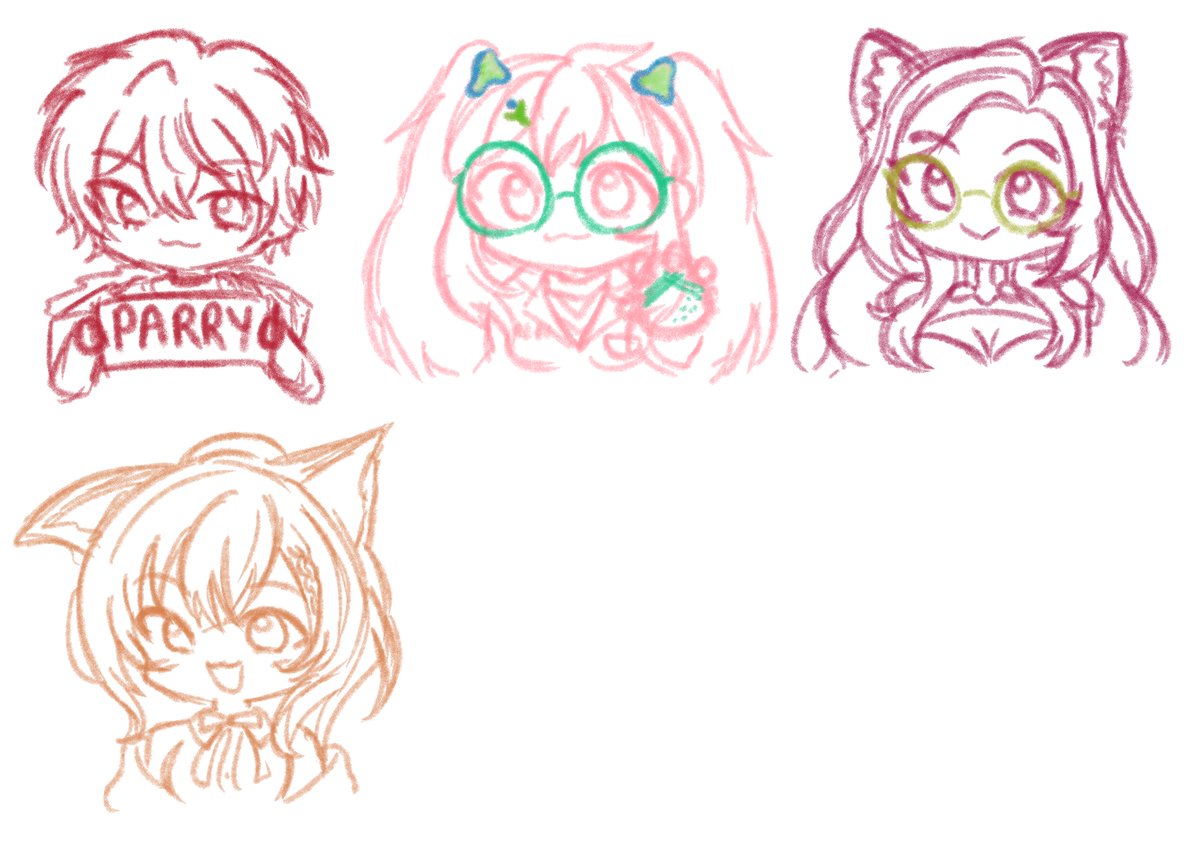 aeru_aureus's tweet photo. More doodles of cool Vtubers we have met recently!!
#ShinPyonArt #bacteriArt @Pomatomaster #koiinuart https://t.co/jlZDBbFTRA