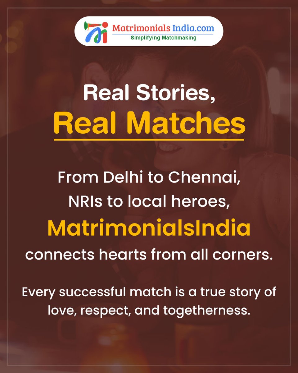 OnlineMATRIMONY's tweet image. Did You Know?

Start Your Journey Now!
🌍 Website: matrimonialsindia.com

#SuccessfulMarriages #Matchmaking #FindYourMatch #LoveStories #Matrimony #marriagesite #matrimony #matrimonialsindia
