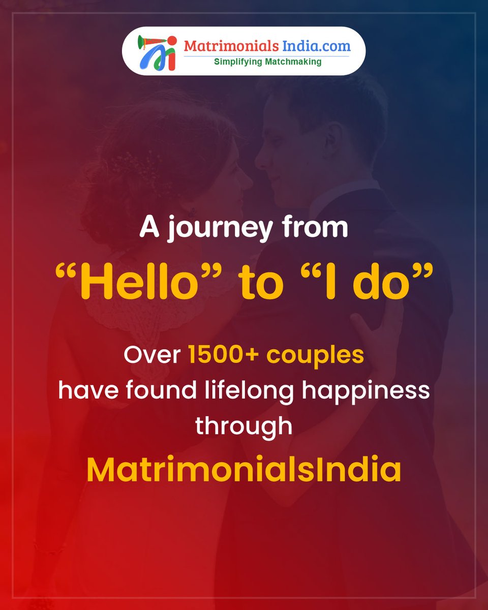 OnlineMATRIMONY's tweet image. Did You Know?

Start Your Journey Now!
🌍 Website: matrimonialsindia.com

#SuccessfulMarriages #Matchmaking #FindYourMatch #LoveStories #Matrimony #marriagesite #matrimony #matrimonialsindia