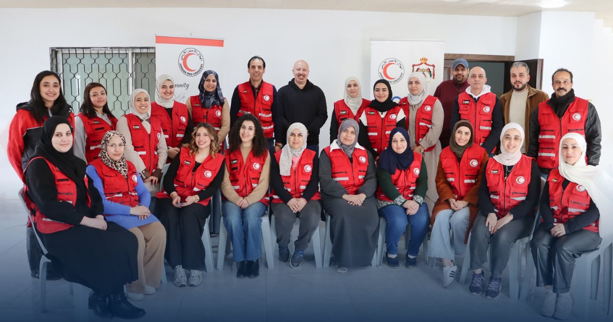IFRC_MENA's tweet photo. With the support of the @ifrc, and in collaboration with the @_JNRCS, a four-day intensive training course for volunteers from the Irbid branch was concluded as part of the Aligning Water Opportunities for Peace project, with support from KOICA.

The training focused on the principles of the International Red Cross and Red Crescent Movement, as well as the Jordan Red Crescent Society’s programmes supporting local communities and refugees. It also aimed to build volunteers’ skills in communication, data collection, and community assessment, equipping them to lead awareness campaigns on water conservation and the protection of water resources.

The course concluded with a field day that included home visits and focus group discussions, aimed at strengthening community engagement and promoting a culture of water peace towards a sustainable water future.
