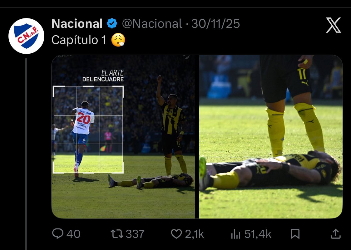 MentirasBolsoo's tweet photo. Dirigentes de Nacional y periodistas: “no puede ser que la cuenta oficial de Peñarol se meta con jugadores de nacional, es cruzar un límite” 

Cuenta oficial de Nacional hace dos meses: Subiendo cosas para que compartan en contra de jugadores de Peñarol. 

¿No bancan el vuelto? https://t.co/rSfUsHbBiV