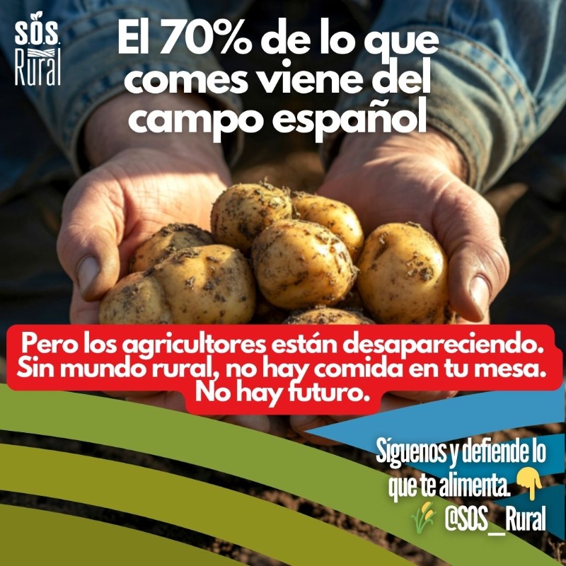 El 70% de lo que comes viene del campo español. Pero los agricultores están desapareciendo. Sin mundo rural no hay comida en tu mesa. No hay futuro.

Síguenos y defiende lo que te alimenta