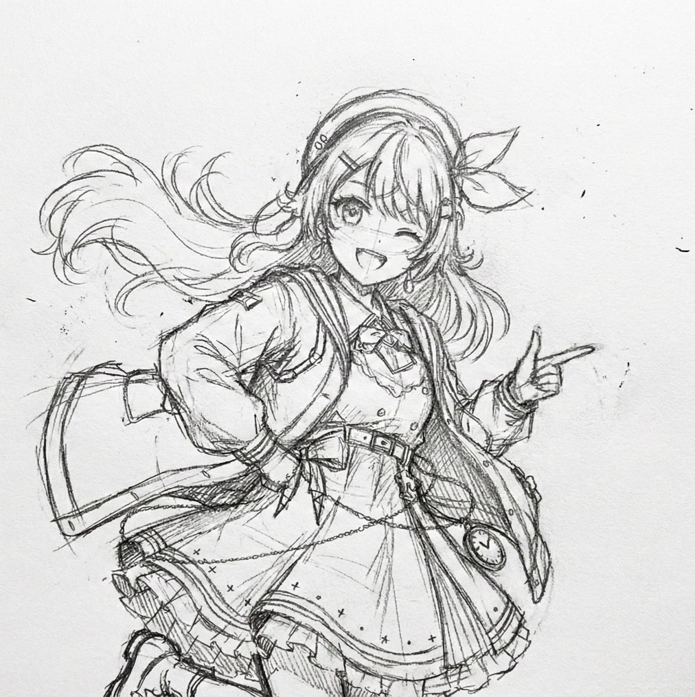 依頼しているのとは別の候補だったイラストです！本人の許可を貰った