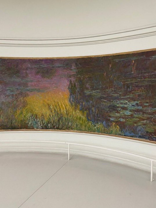 allontanarsio's tweet image. Claude Monet's paintings in Musée de l'Orangerie, Paris