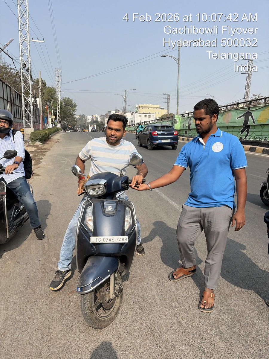 GACHIBOWLI TRAFFIC POLICE tweet media