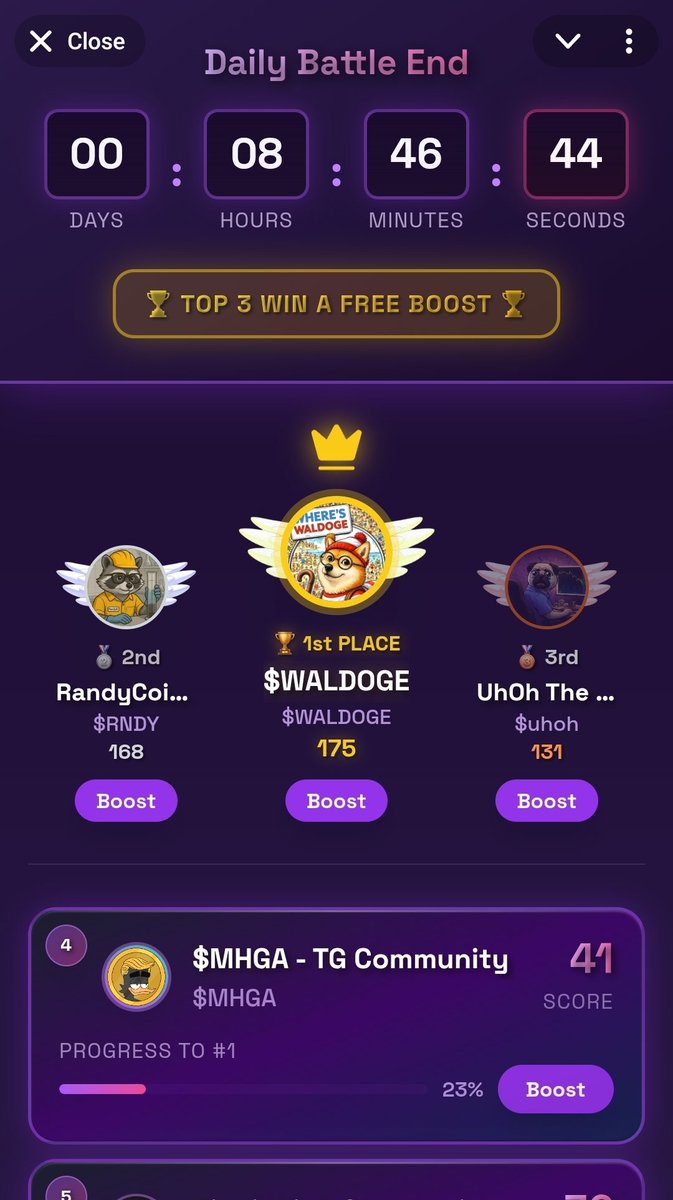 Can you make it to the top 3 in the community Battles? 😀 
Time to show off your activity!

#Solana #crypto #utility #CryptoMarket #bonk