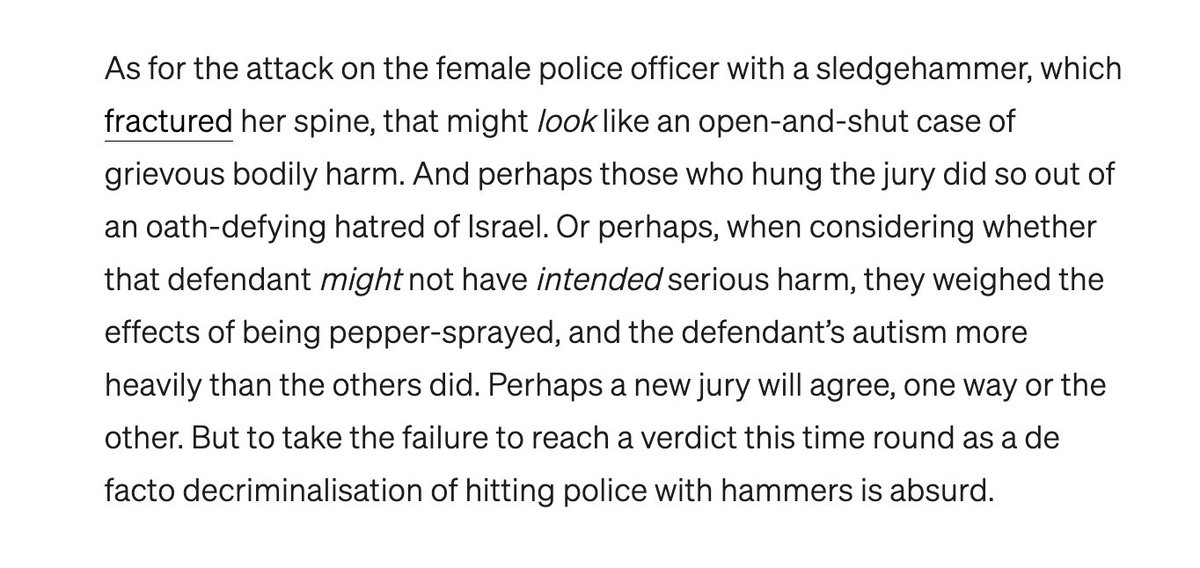 There's been some deranged reporting, and comment, on the result of the Filton 6 trial. There's really nothing to worry about. My piece in <a href="/unherd/">UnHerd</a> this morning. Link 🔗 in replies.