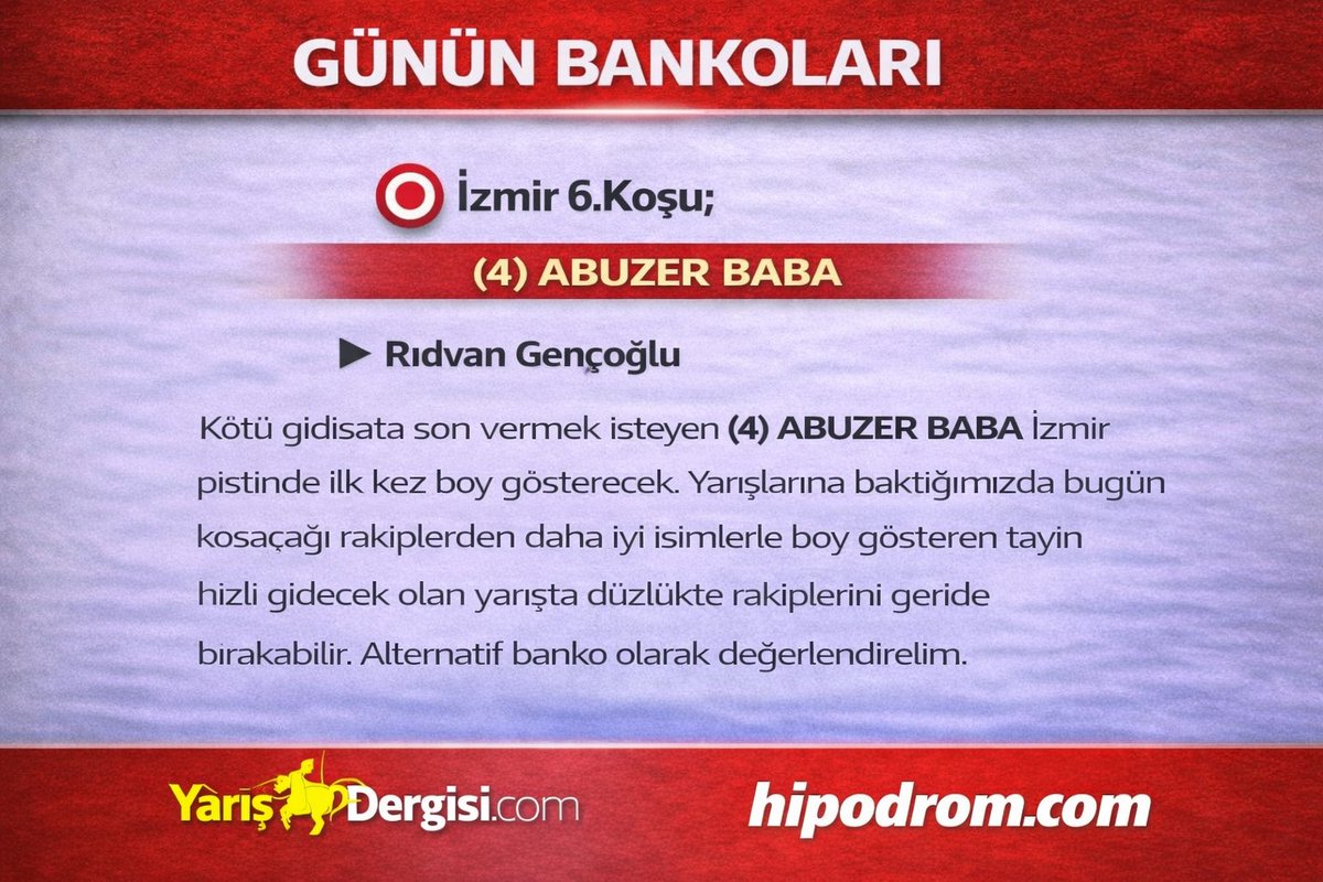 Yarış Dergisi tweet media