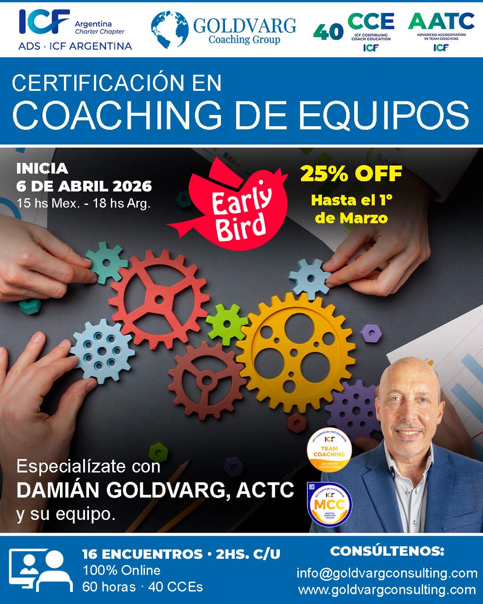 ¿Estás listo para liderar la transformación de equipos de alto rendimiento? 🚀

📅 Inicio: 6 de abril de 2026. 💎Beneficio exclusivo:

Consúltanos en

🔗goldvargconsulting.com O escríbenos a:

WhatsApp +1 213 509 4024 o info@goldvargconsulting.com
<a href="/DamianGoldvarg/">Dr. Damian Goldvarg | Worldwide Leadership Trainer</a>