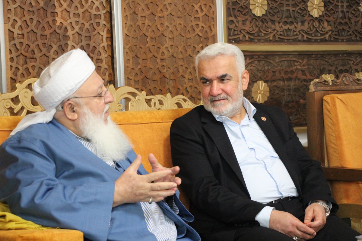 HurDavaPartisi's tweet image. Genel Başkanımız Sayın Zekeriya Yapıcıoğlu, Kahramanmaraş temasları kapsamında Şeyh Abdullah Taylan'ı ziyaret etti.