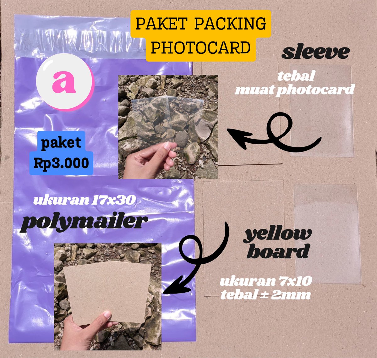 jual bahan packing photocard📌 tweet media