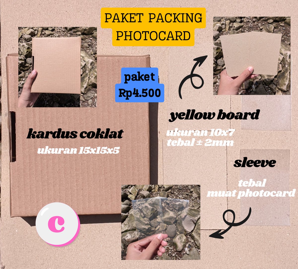 jual bahan packing photocard📌 tweet media