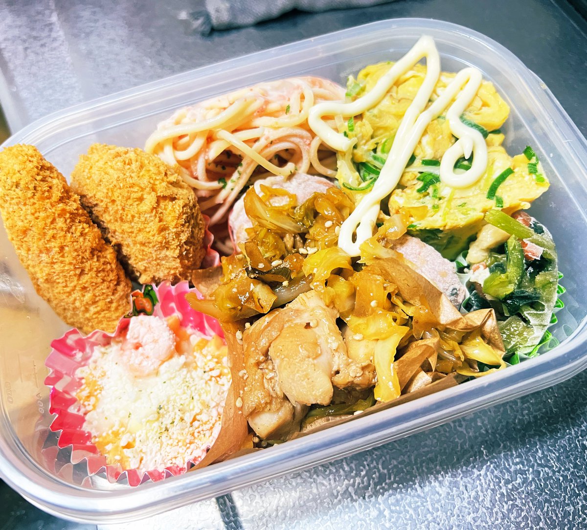 明日のお弁当。