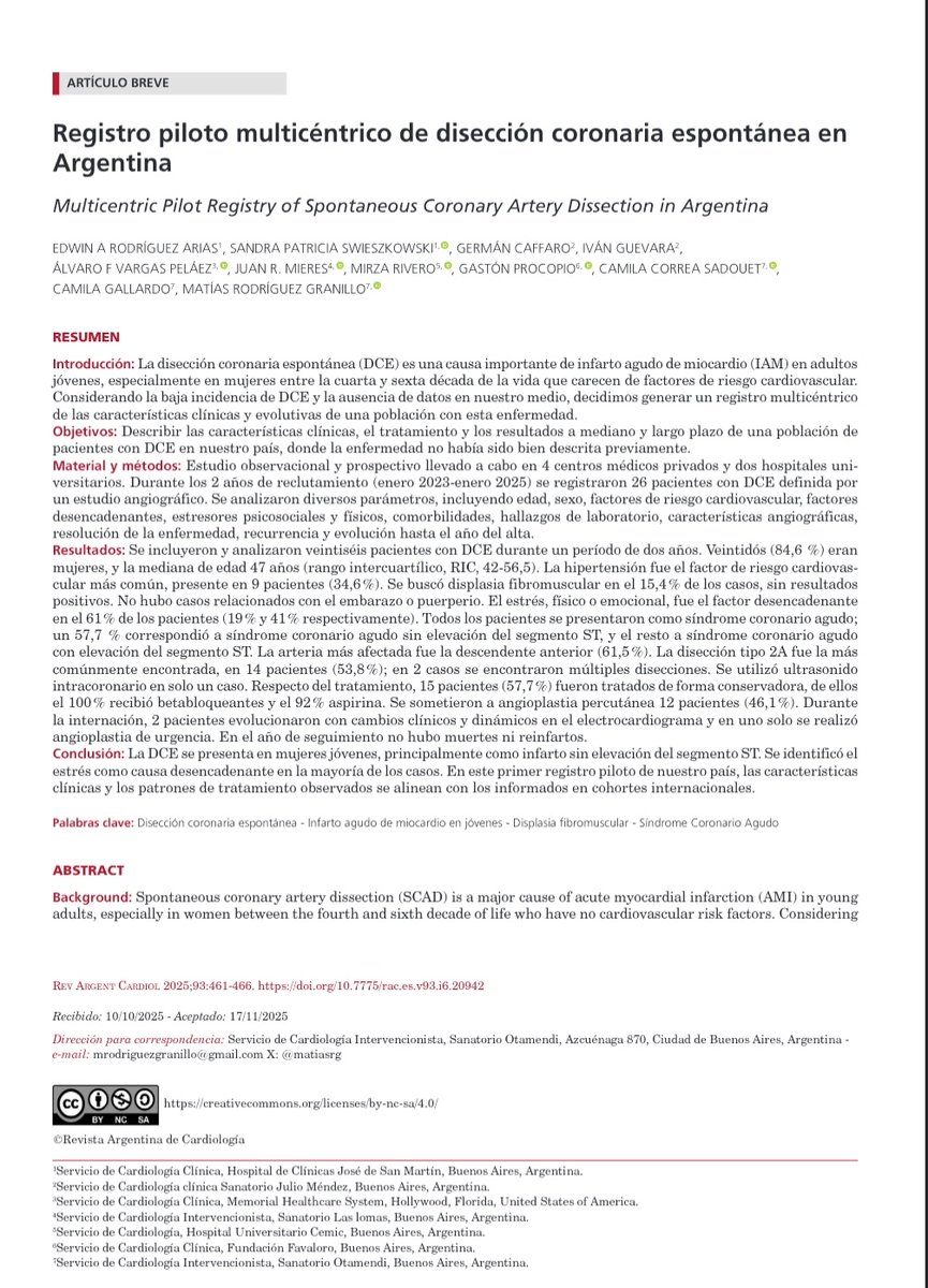 Consejo de Cardiología Clínica y Terapéutica🩺 SAC tweet media