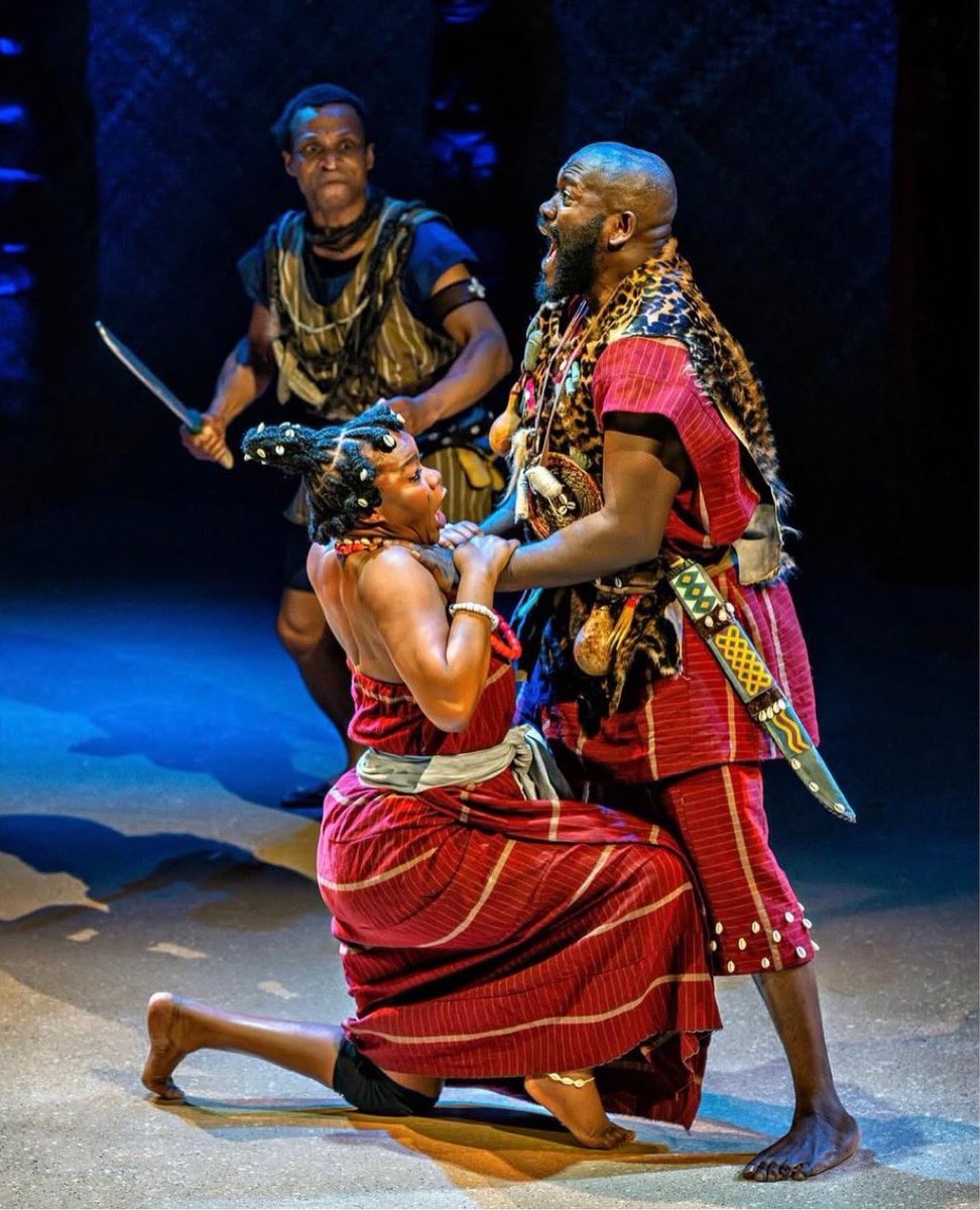 TheYorubaTimes's tweet photo. EXCLUSIVE: Nigerian screen icons Deyemi Okanlawon and Kehinde Bankole electrified the Utopia Theatre in the UK with a breathtaking stage performance of ‘Crown of Blood’ a powerful Yoruba adaptation of Shakespeare’s Macbeth, captivating the audience and proving the global reach of Nigerian theatrical brilliance.