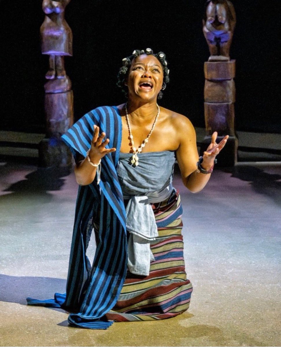 TheYorubaTimes's tweet photo. EXCLUSIVE: Nigerian screen icons Deyemi Okanlawon and Kehinde Bankole electrified the Utopia Theatre in the UK with a breathtaking stage performance of ‘Crown of Blood’ a powerful Yoruba adaptation of Shakespeare’s Macbeth, captivating the audience and proving the global reach of Nigerian theatrical brilliance.