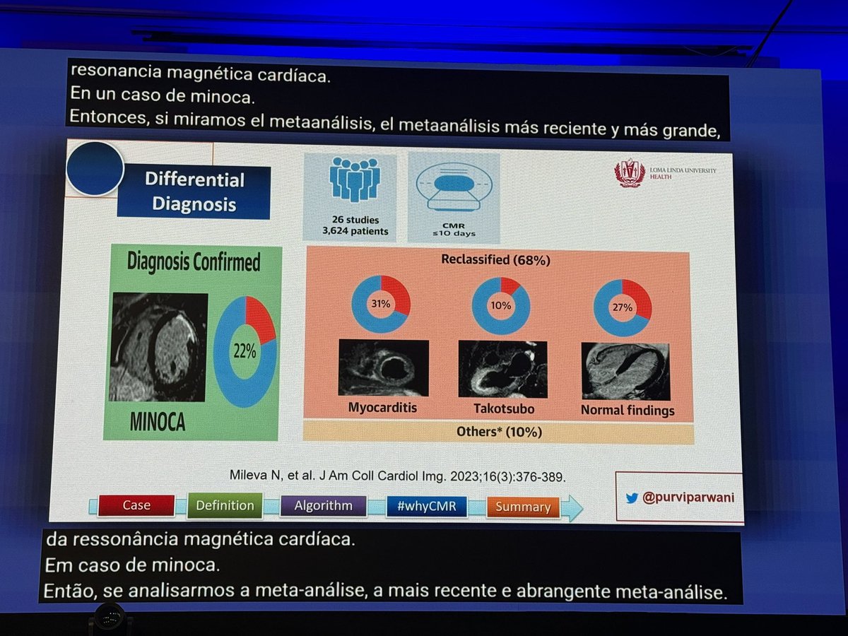 iamritu's tweet photo. @purviparwani #Whycmr can change the working diagnosis of MINOCA in 2/3 
patients &amp; lead to a true Dx  
over just clinical gestalt even when troponin leak is small
⬆️diagnostic yield leads to more accurate treatment #SCMR2026 https://t.co/mwojkYp5pK