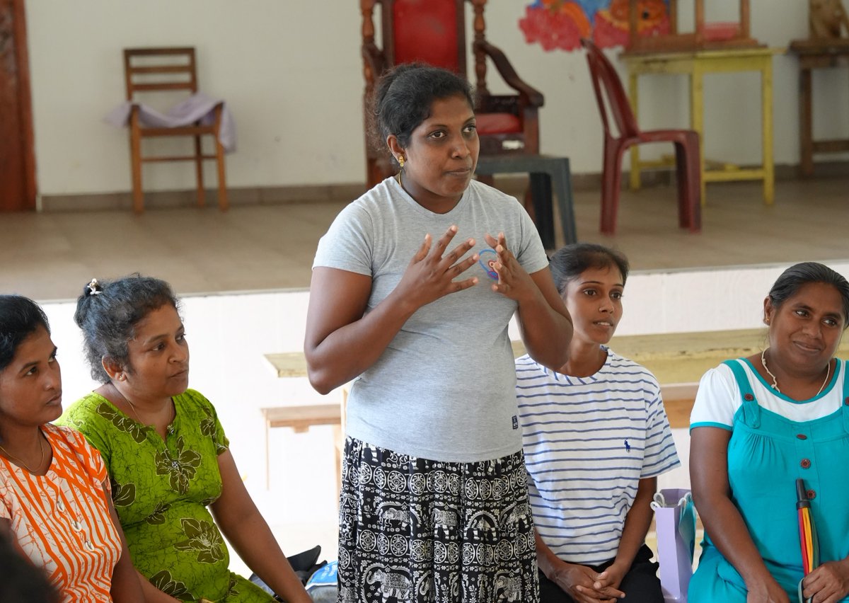 IOMSLandMV's tweet photo. In 📍Badulla,  UN RC @MAFrancheUN and IOM Chief of Mission for 🇱🇰🇲🇻@Kristinbparco  met families affected by #CycloneDitwah who received essential NFIs. They shared their challenges and needs. We remain committed to supporting recovery and rebuilding with GoSL 🇱🇰 https://t.co/nZBSHDsuD5