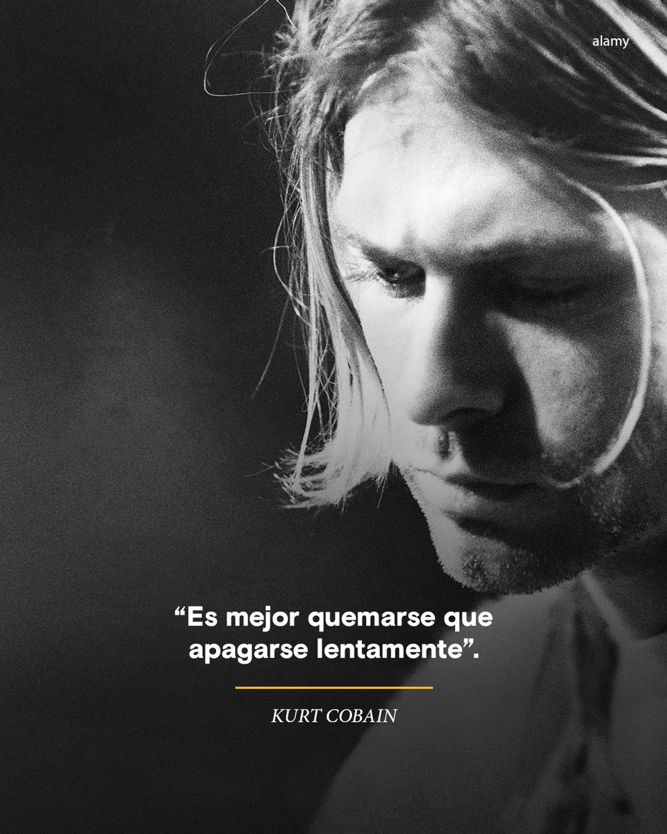 #HoyEnLaHistoria En 1967, nacía Kurt Cobain, músico estadounidense y figura central del grunge y de la música alternativa de los años noventa.