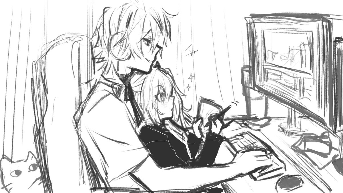 Work together~

#OC #Comic #sketch