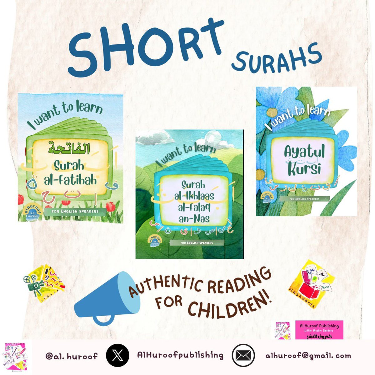 Alhuroofpub's tweet photo. Choose a title (or two!) from our Little Muslim Readers series this Ramadaan.

Foster the love of reading with our colourful, engaging books.

• Authentic Islamic content
• KS1–KS3 levels
• Available in KSA, UK &amp; US

DM for details. https://t.co/uS1haipD3m