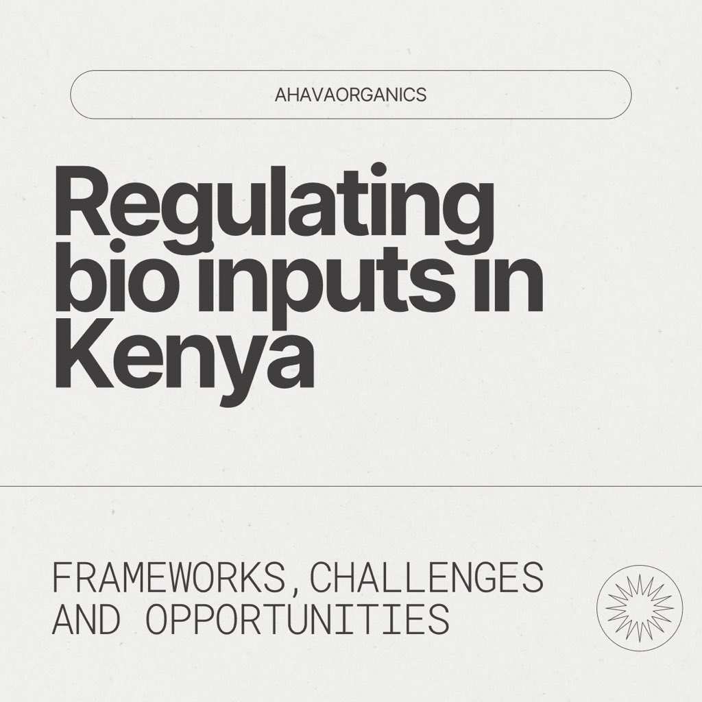 AhavaAfrica's tweet photo. Bio-inputs are shaping the future of Kenyan agriculture. Strong regulation by KEPHIS &amp; NBA ensures safety, innovation &amp; sustainability for farmers and ecosystems.

#BioInputs #SustainableAg #Kenya https://t.co/jLNRhRN4ZJ