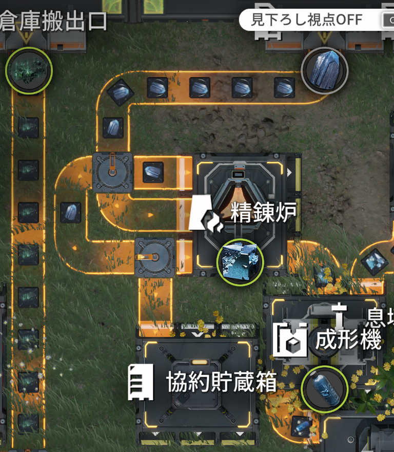 あんま見ないけど地域間輸送したら25/分が各拠点に＋－されるから、一部の出口を1/6だけ戻す、使うすれば在庫回るで合ってるかな